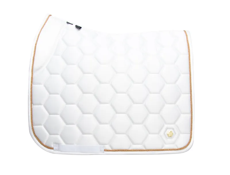 Coldstream Marygold Dressage Saddle Pad - White